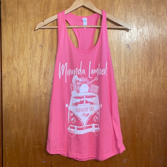 •IDEAL "T" BY NEXT LEVEL•MIRANDA LAMBERT BANDWAGON TOUR TANK TOP SIZE MEDIUM - Picture 2 of 7